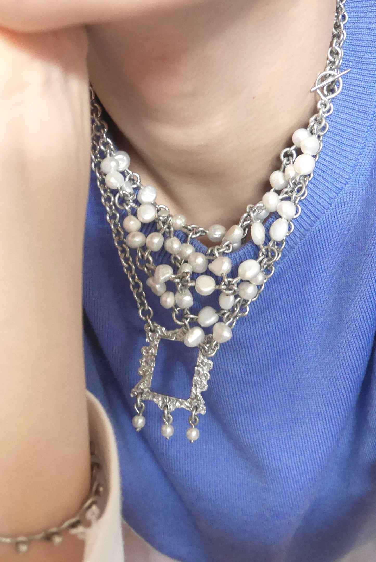 pearl scarf