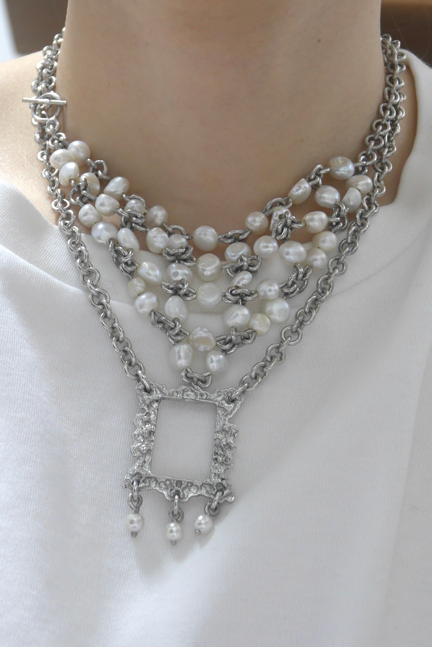 pearl scarf