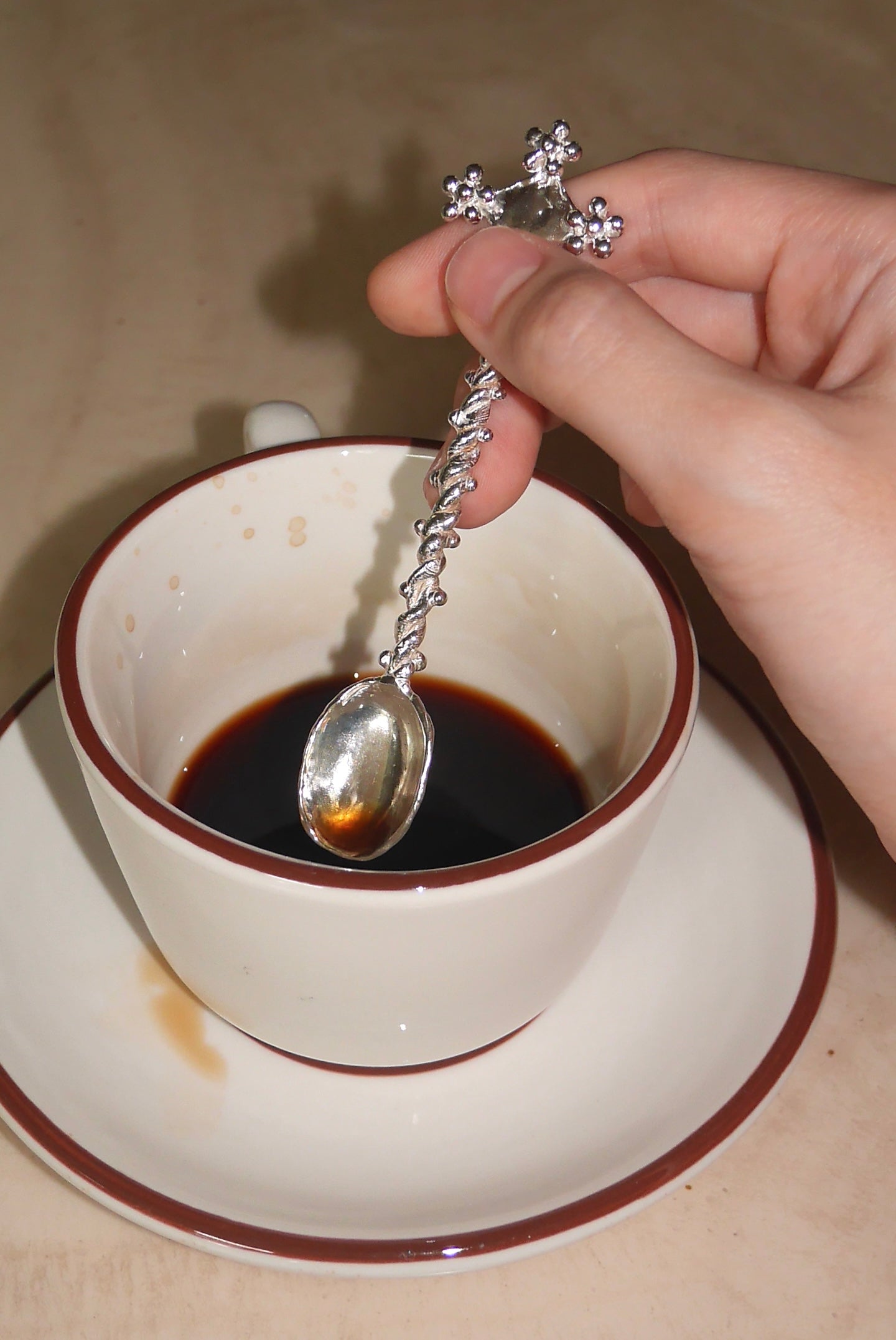 Orchid drop teaspoon